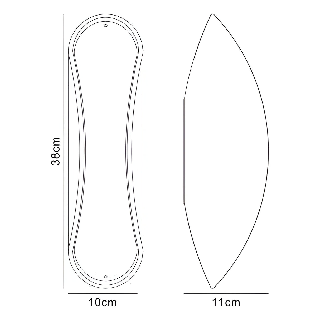 Pasion 2 Light Wall Light - Gloss White & Polished Chrome