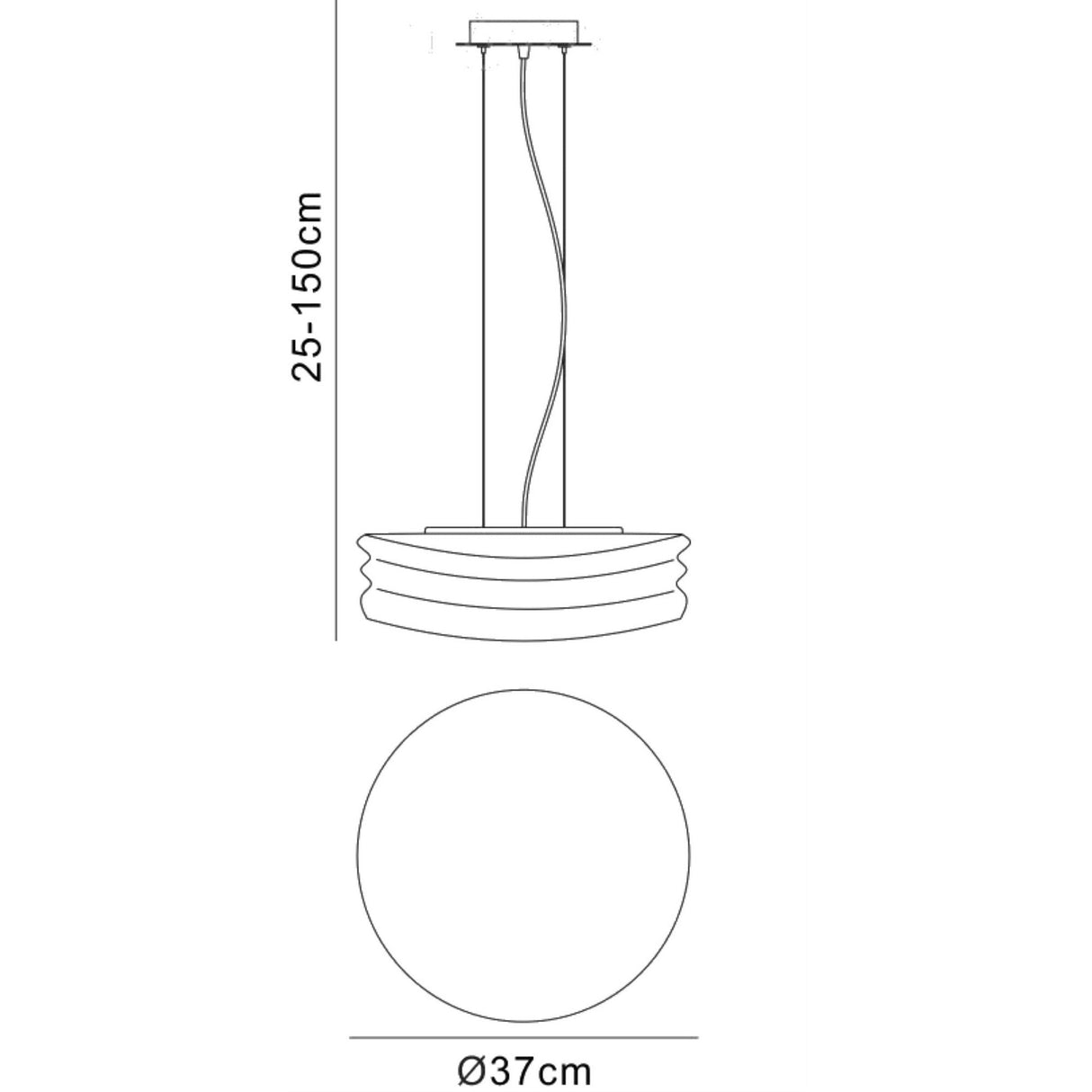 Mediterraneo Large 2 Light Frosted Glass Pendant Light – Polished Chrome
