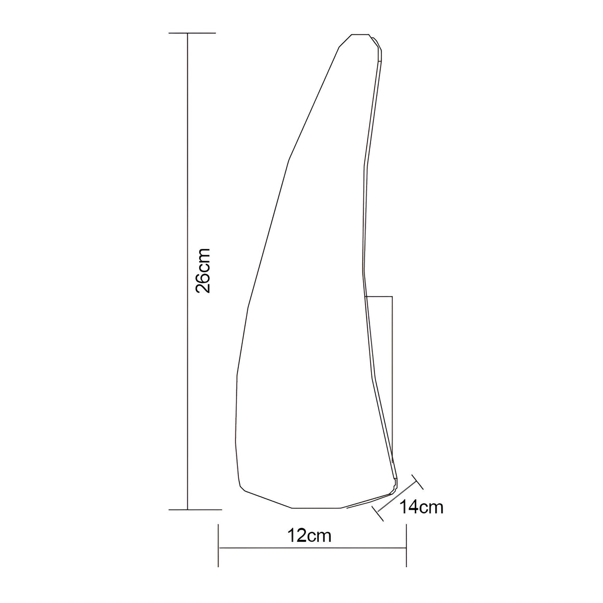 Mistral Right LED Wall Light 6W 3000K - Chrome