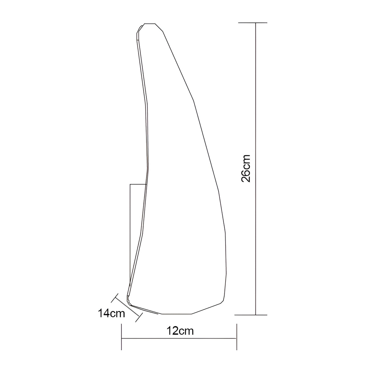 Mistral Left LED Wall Light 6W 3000K - Chrome