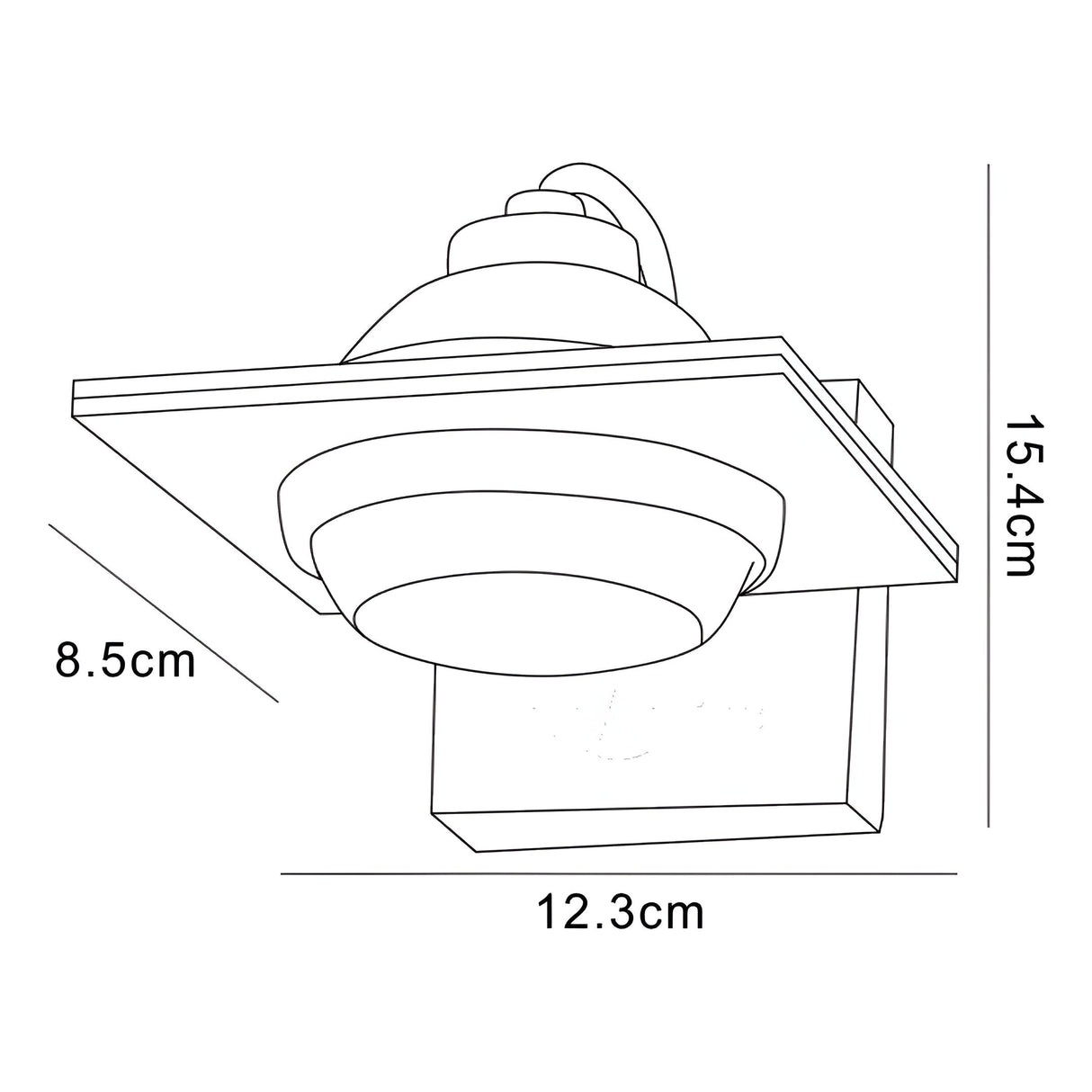 Ull 1 Light Wall Light - Silver Grey