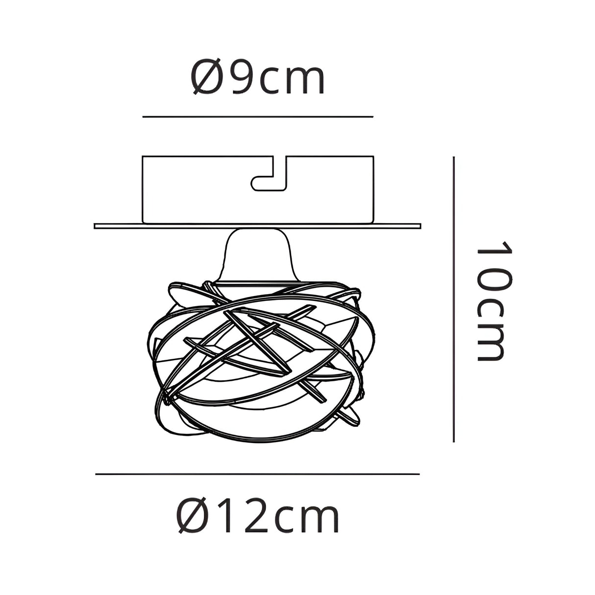 Maremagnum 1 Light Flush Ceiling Light - Antique Brass