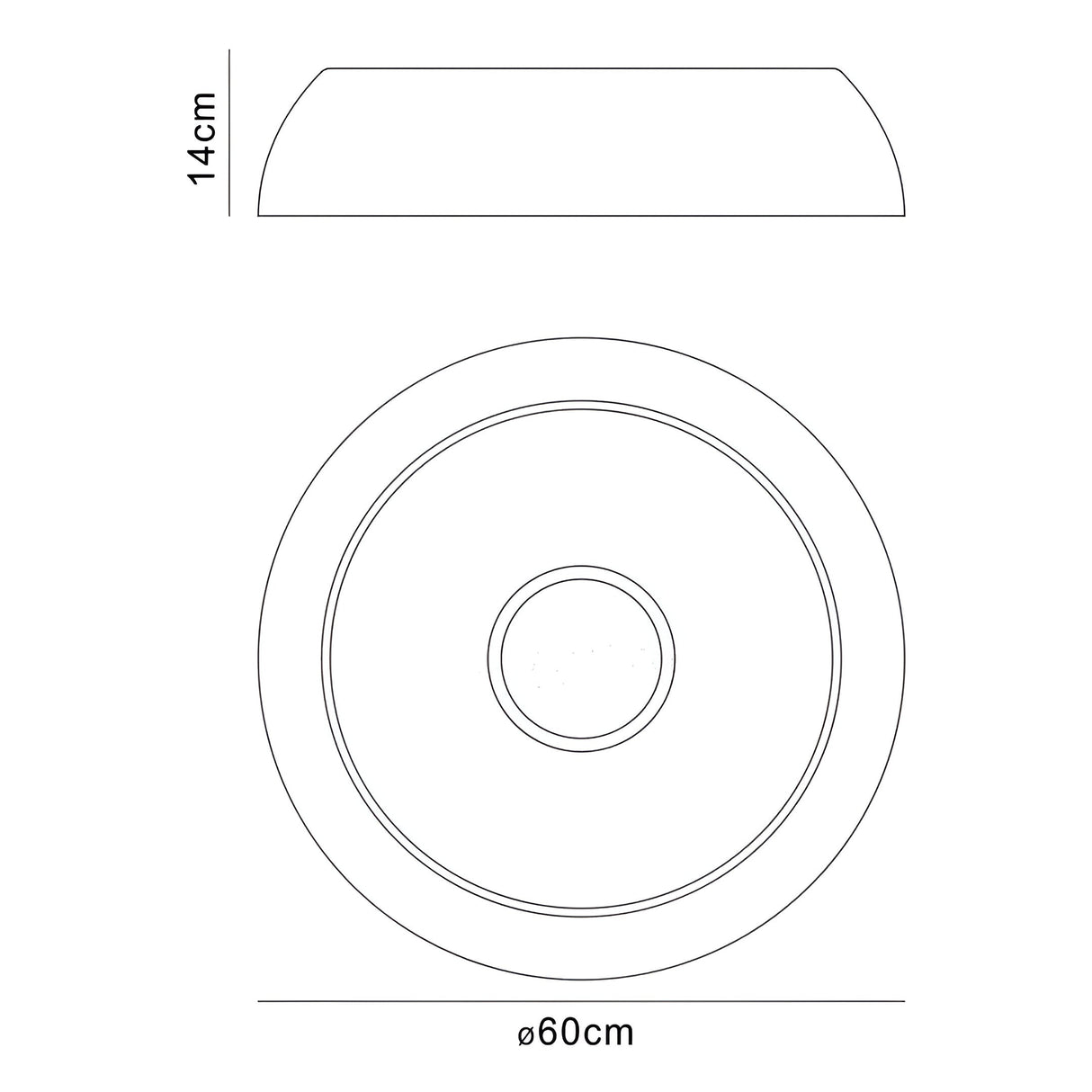 Argenta 5 Light Flush Ceiling Light - Matt White