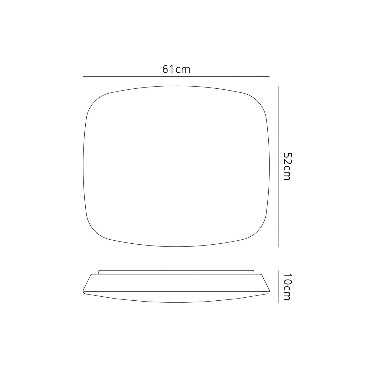 Quatro CCT Dimmable LED Flush Ceiling Light With Remote Control - White