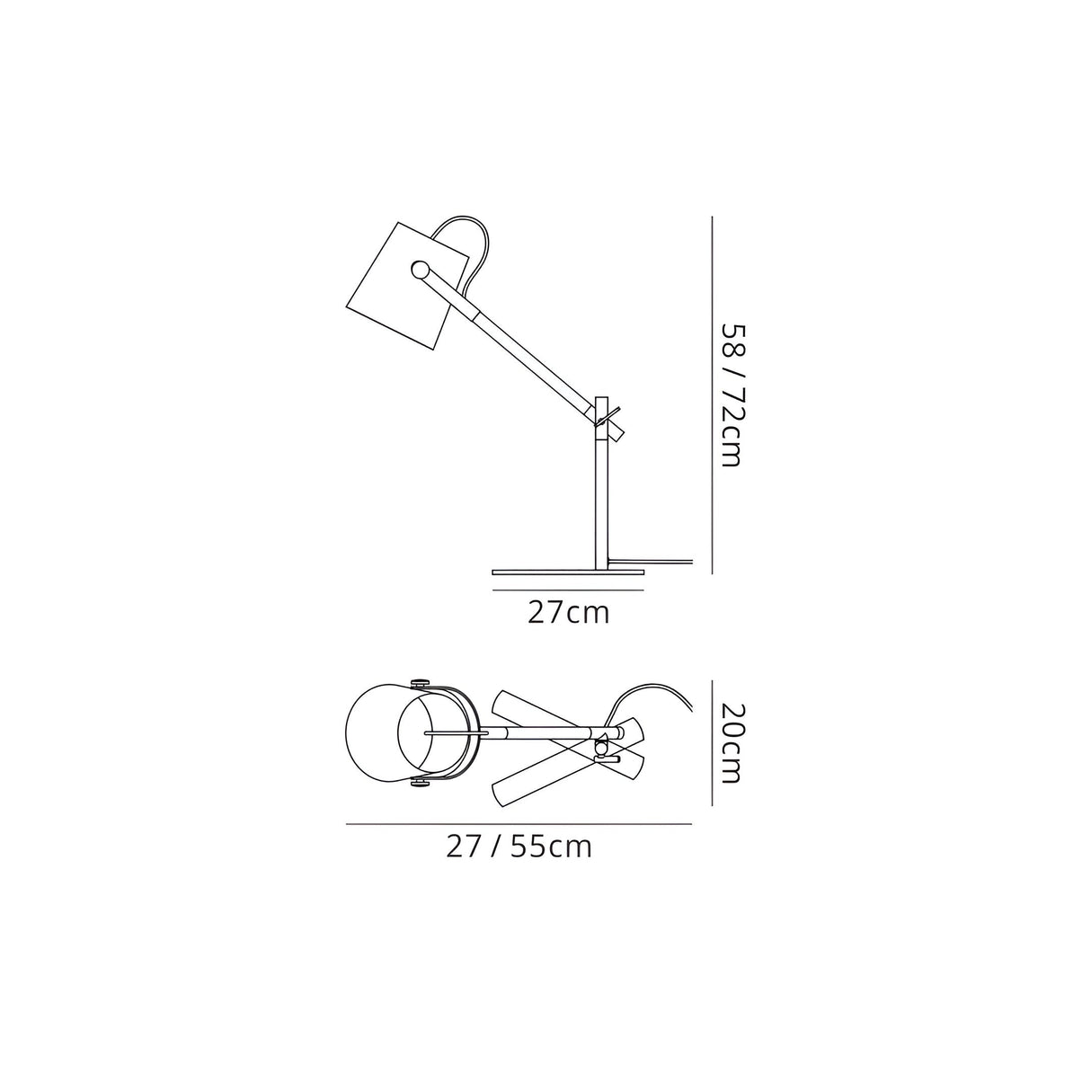 Nordica Table Lamp - Matt White/Beech With Ivory White Shade