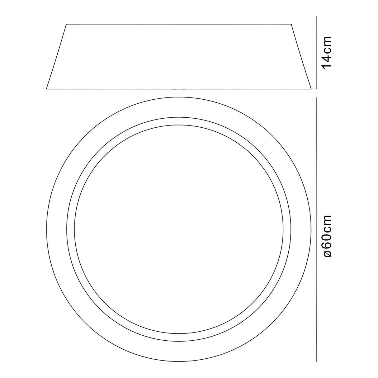 Nordica LED Flush Ceiling Light 3000K 30W - Ivory White