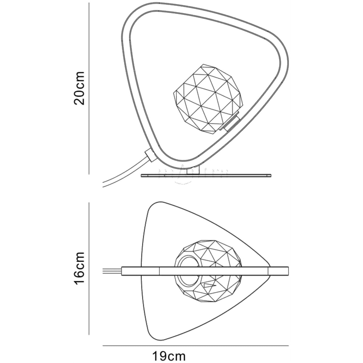 Lux 1 Light Table Lamp - Polished Chrome