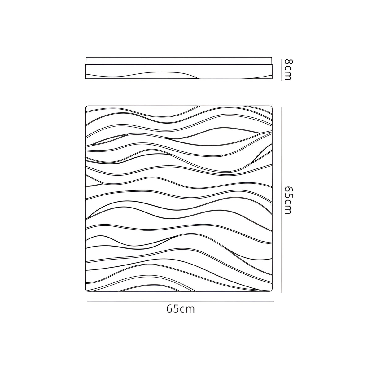 Arena Large LED Bathroom Ceiling/Wall Light - White