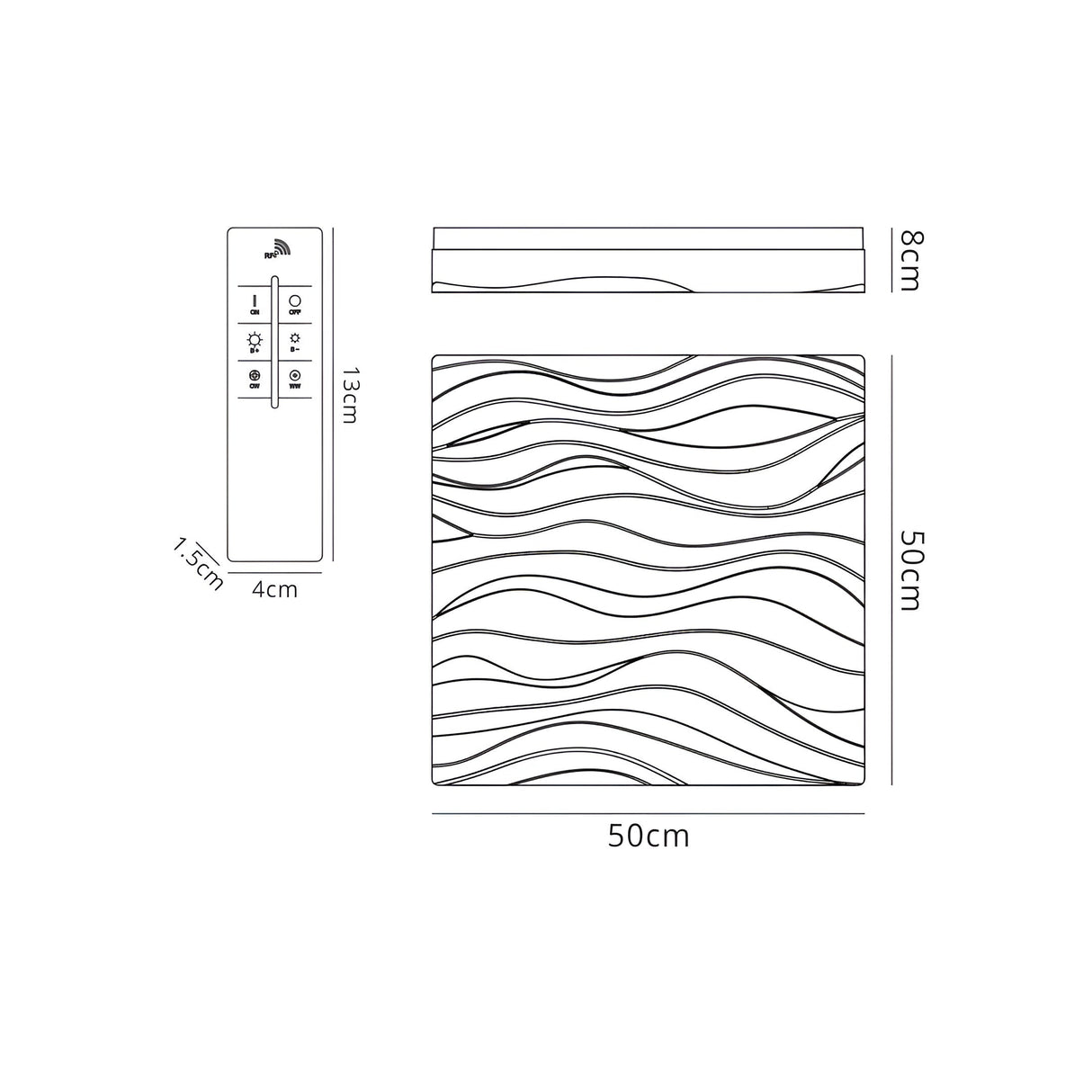 Arena Small Dimmable LED Bathroom Ceiling/Wall Light - White