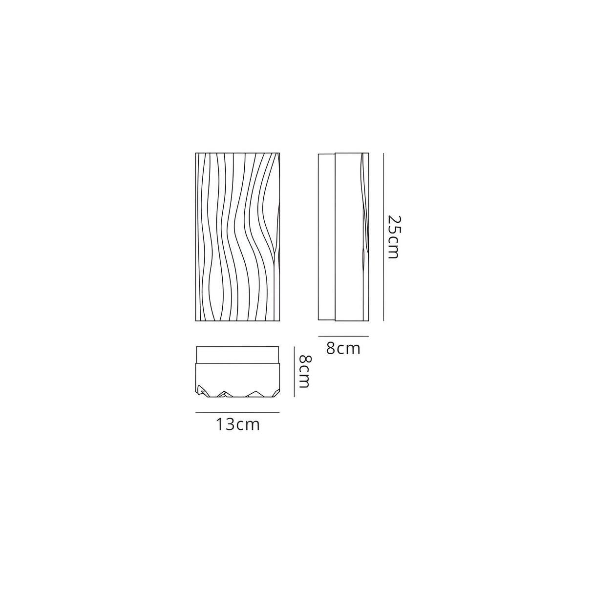 Arena LED Bathroom Wall Light 12W 3000K - White