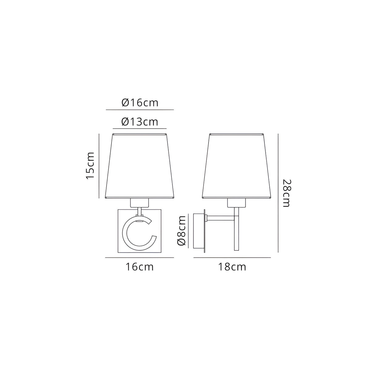 Argi 1 Light Wall Lamp - Brown Oxide With Taupe Shade