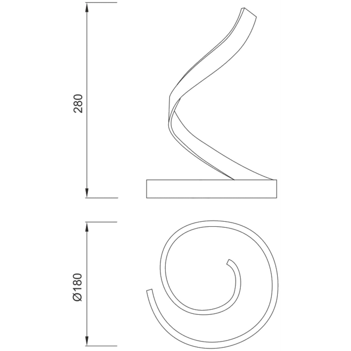 Nur LED Table Lamp 15W 2800K - Brown Oxide