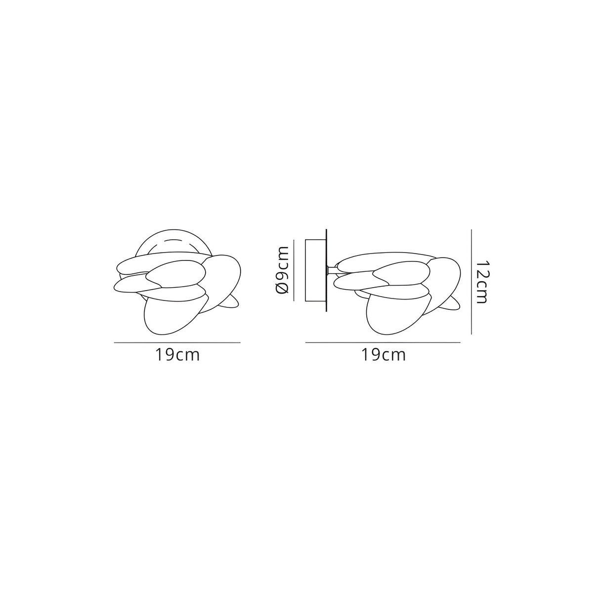 Nido LED Wall Light 6W 3000K - Chrome