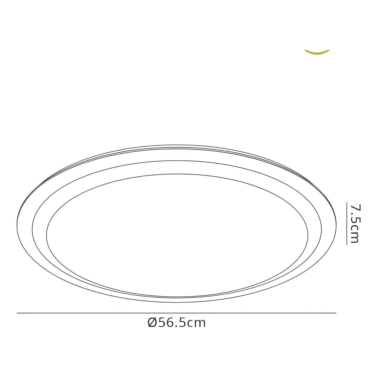 Edge Smart Large CCT Dimmable LED Flush Ceiling Light With Remote & App & Voice Control - White