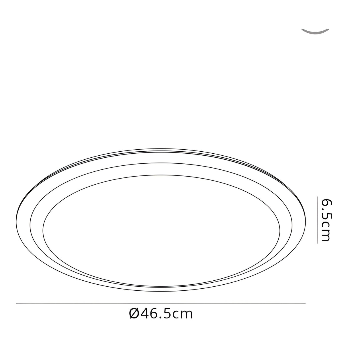 Edge Smart Small CCT Dimmable LED Flush Ceiling Light With Remote & App & Voice Control - White