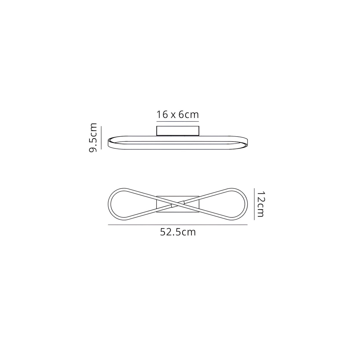 Bucle LED Wall Light 20W 3000K - Chrome/White