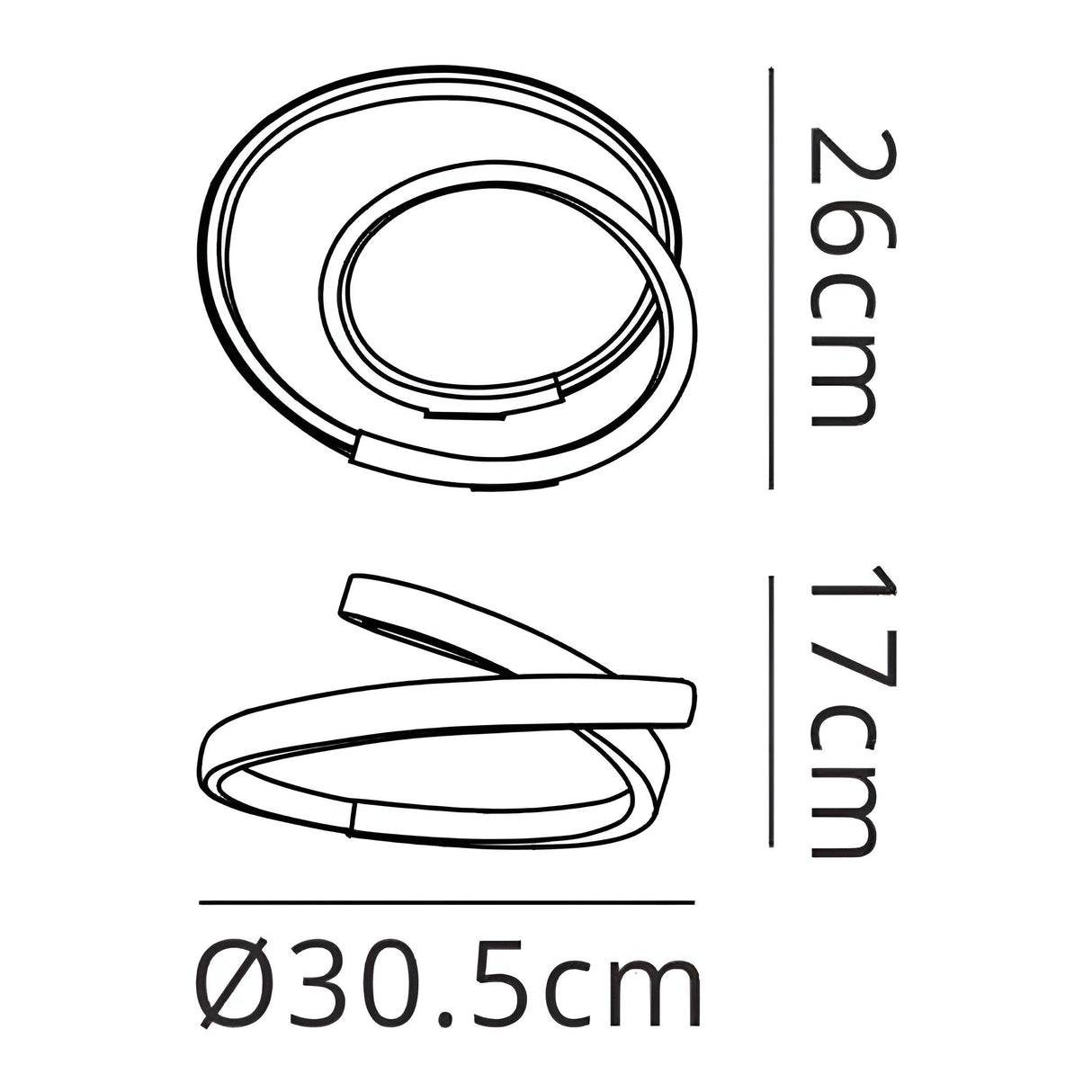 Infinity Blanco LED Table Lamp 12W 4000K - White