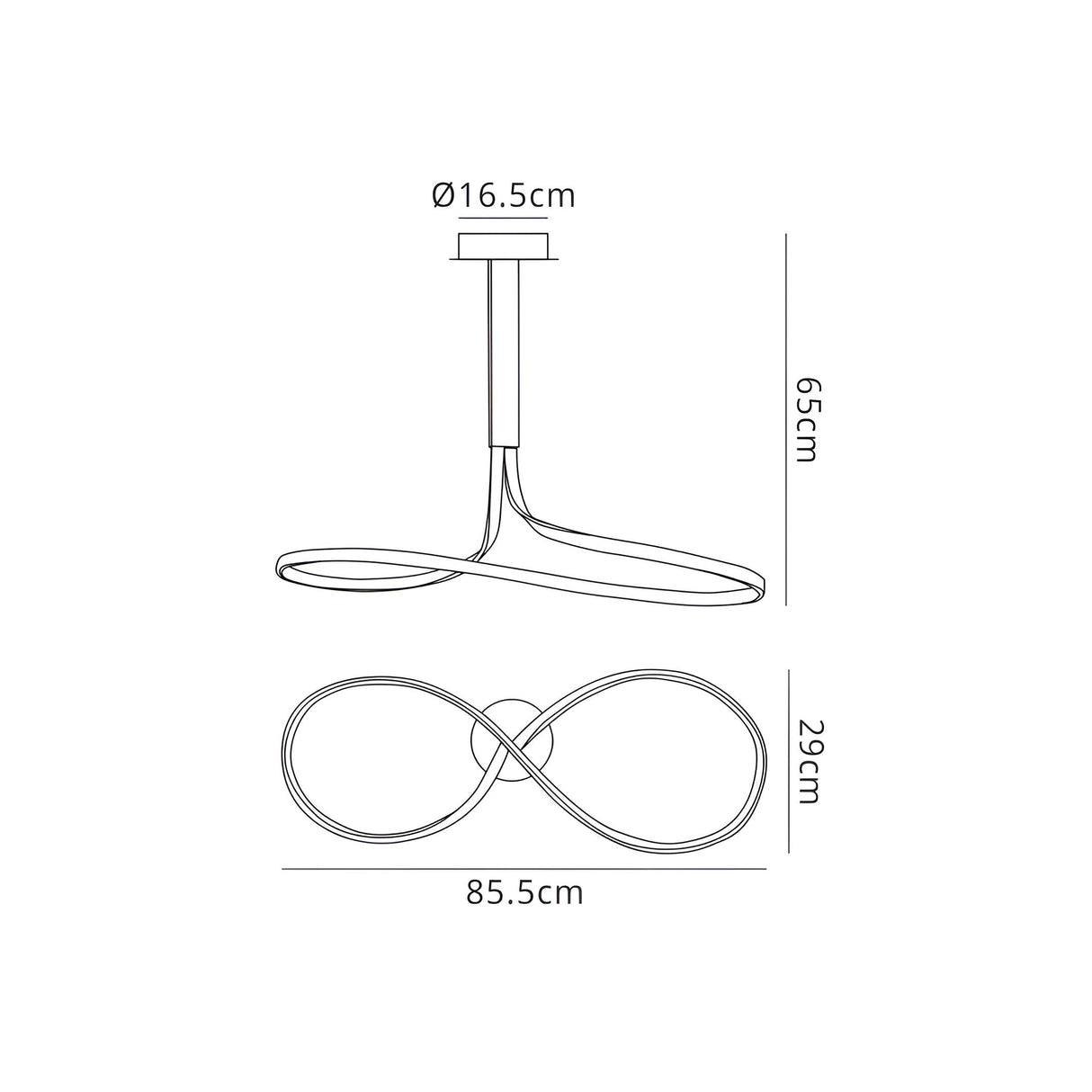 Nur Rectangular Dimmable LED Semi-Flush Ceiling Light 40W 3000K – White