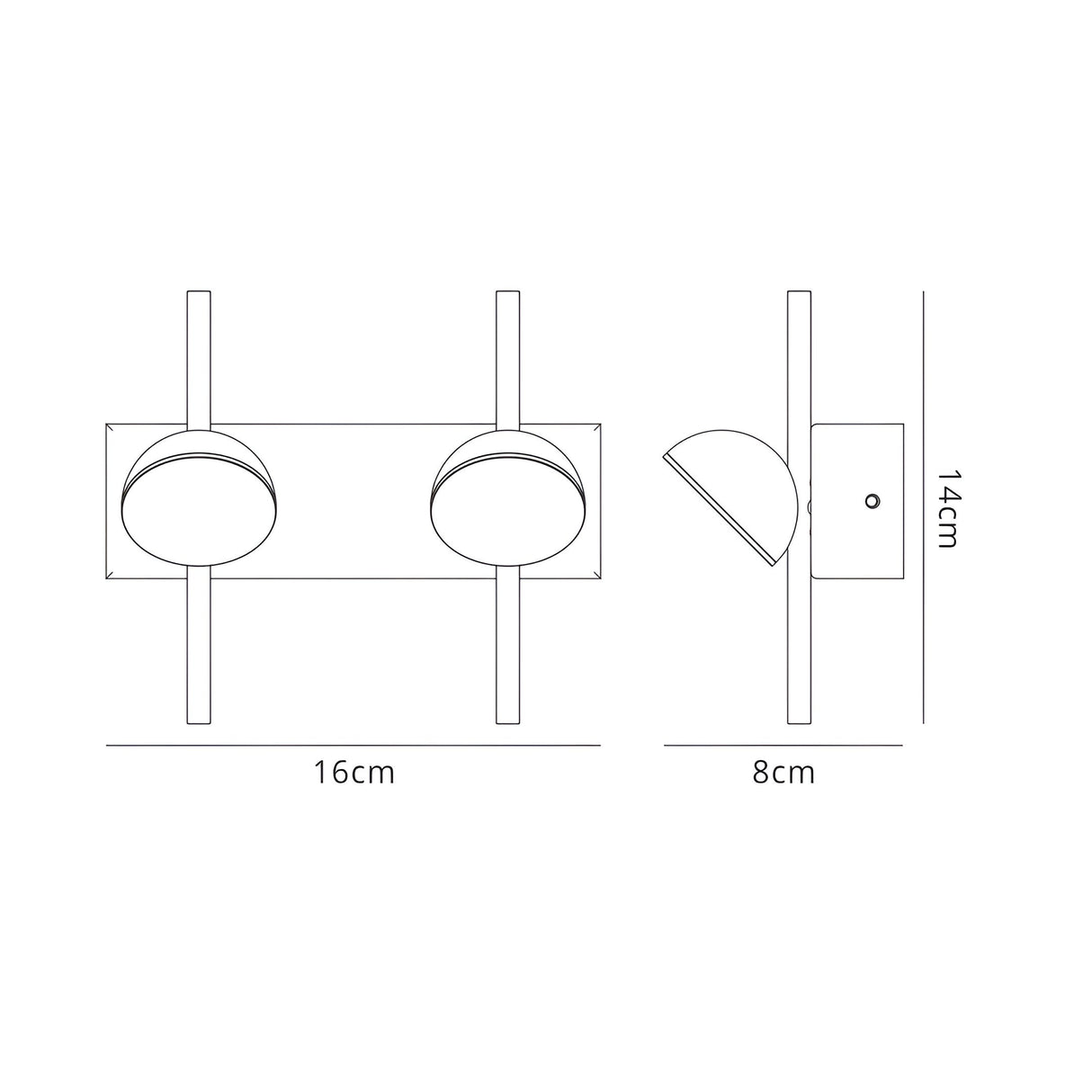 Adn LED Wall Lamp 6W 3000K - White