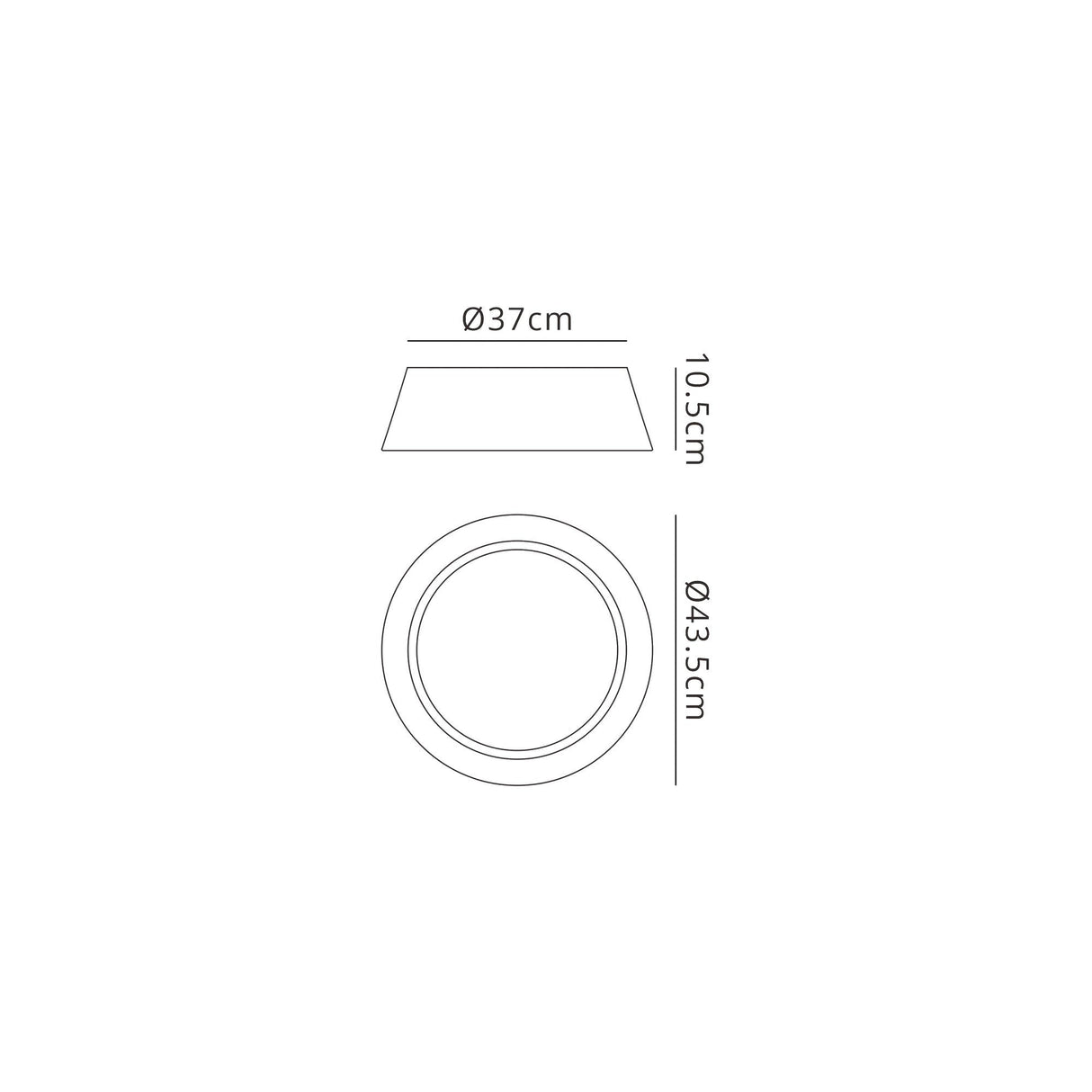 Sabina 3 Light Flush Ceiling Light - Brown With Linen Shade