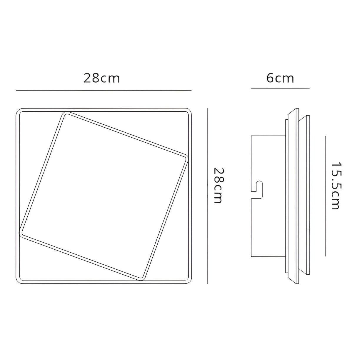 Dakla LED Wall Light 18W 3000K - White