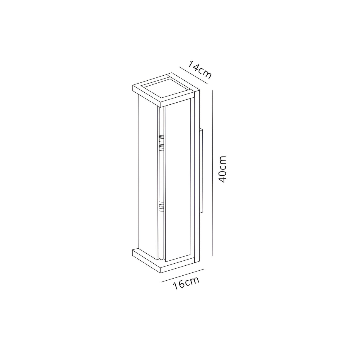 Maya 1 Light Outdoor Wall Light - Anthracite