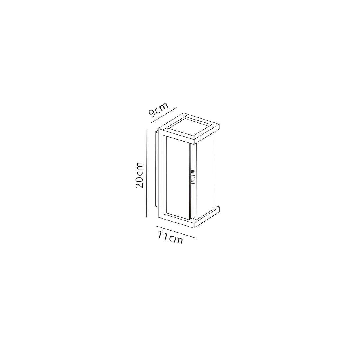 Meribel 1 Light Outdoor Wall Light - Graphite