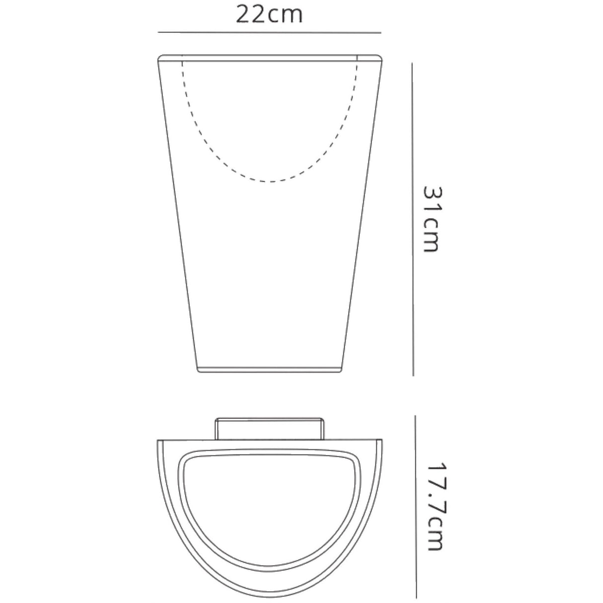 Teja 1 Light Outdoor Wall Light - White