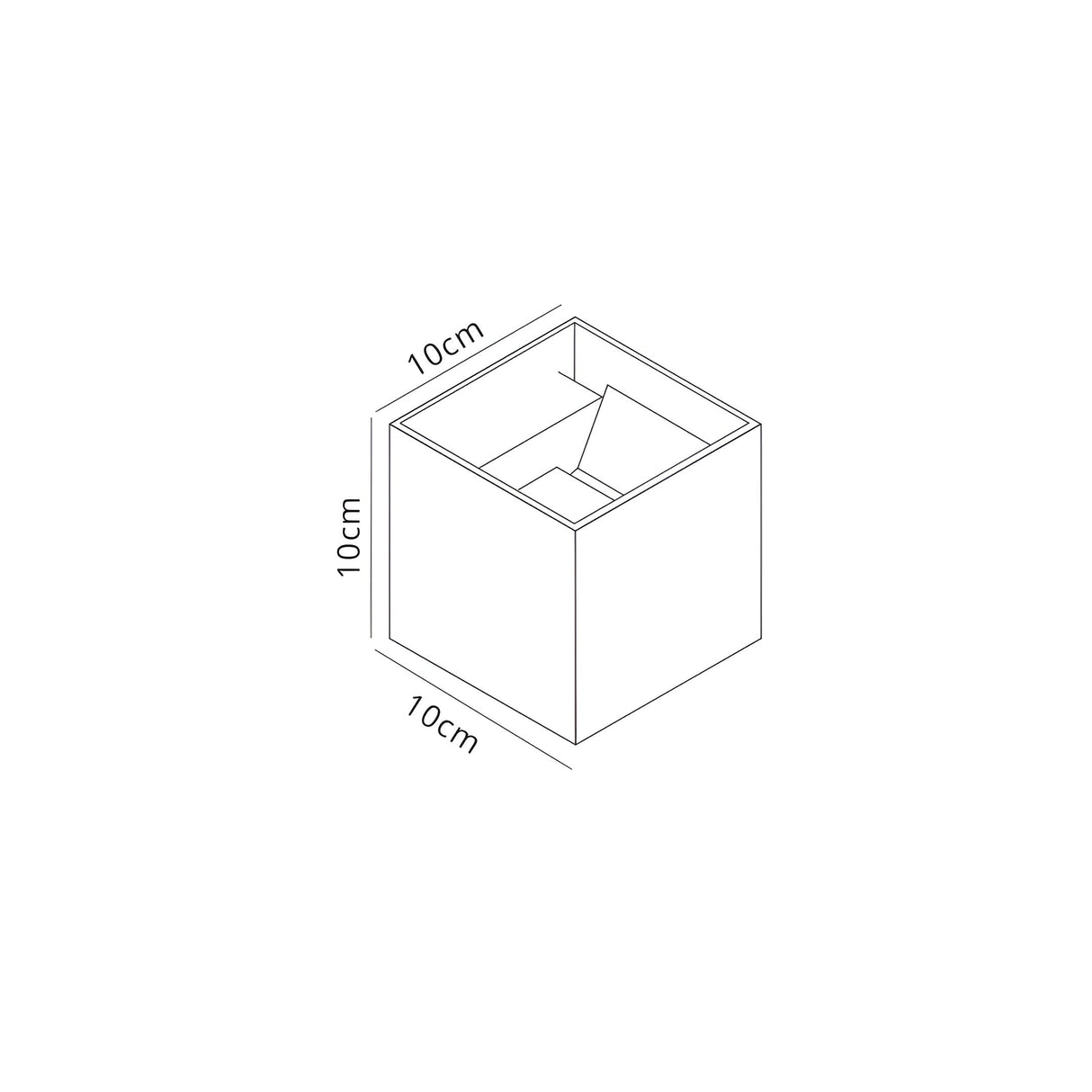 Davos Square Outdoor LED Wall Light 6W 3000K - Anthracite