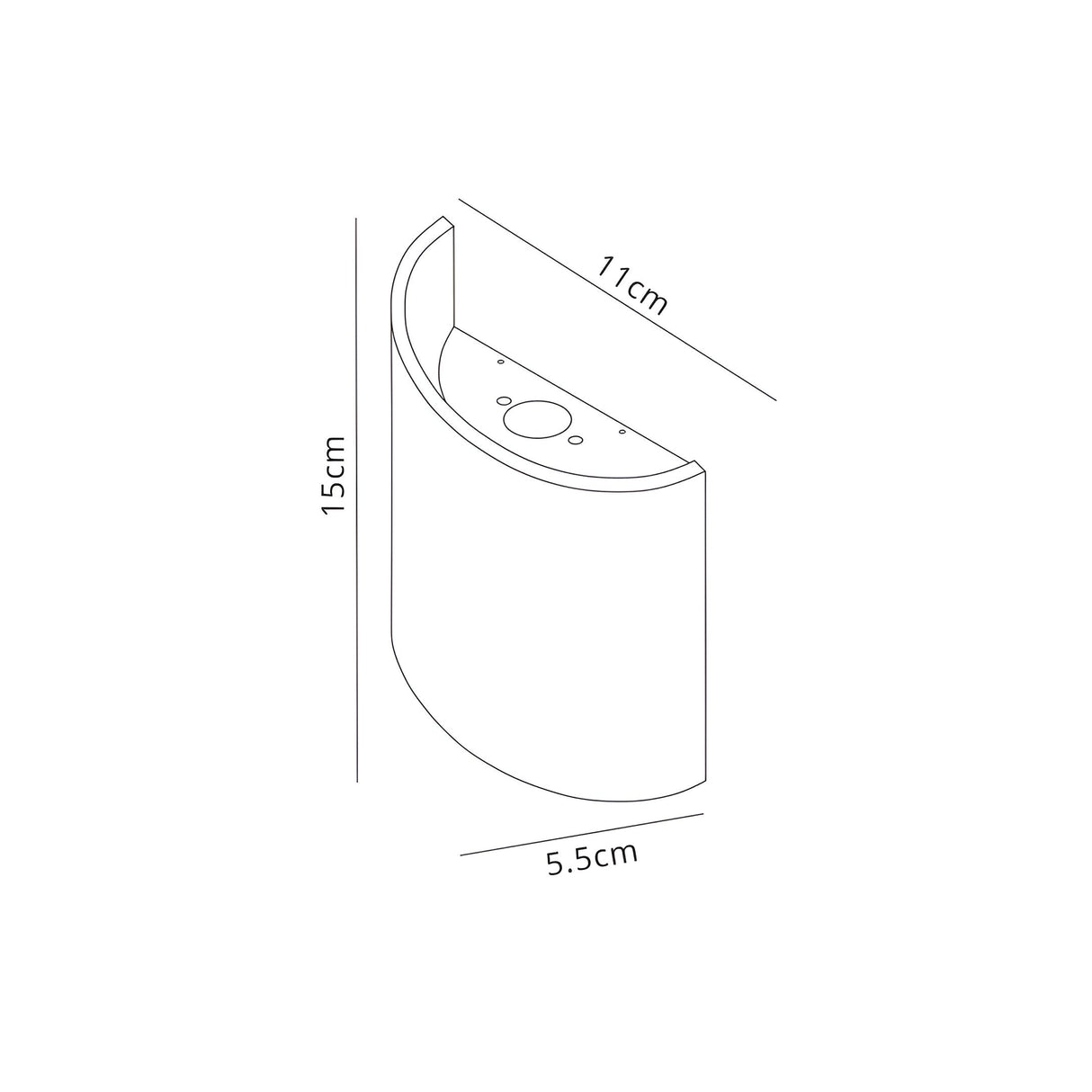 Sochi Outdoor LED Wall Light 6W 3000K - Anthracite