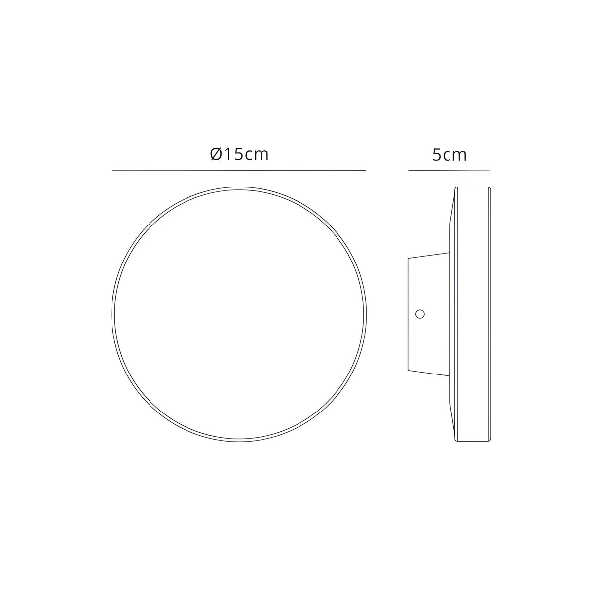 Bora Round Outdoor LED Wall Light 9.6W 3000K - Anthracite