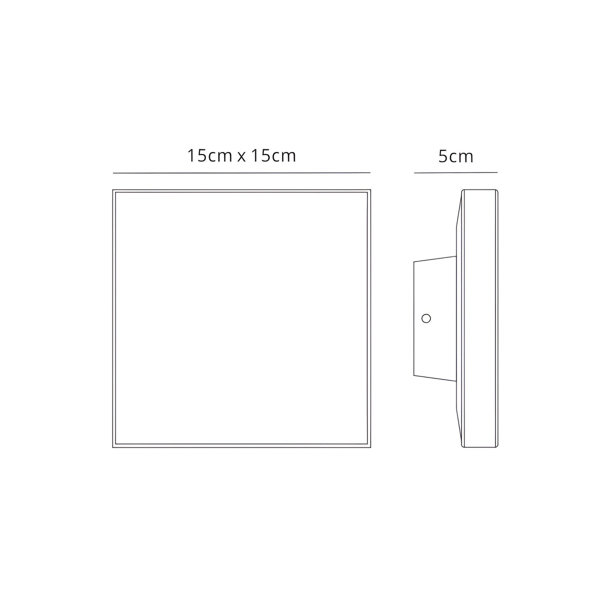Bora Square Outdoor LED Wall Light 9.6W 3000K - White