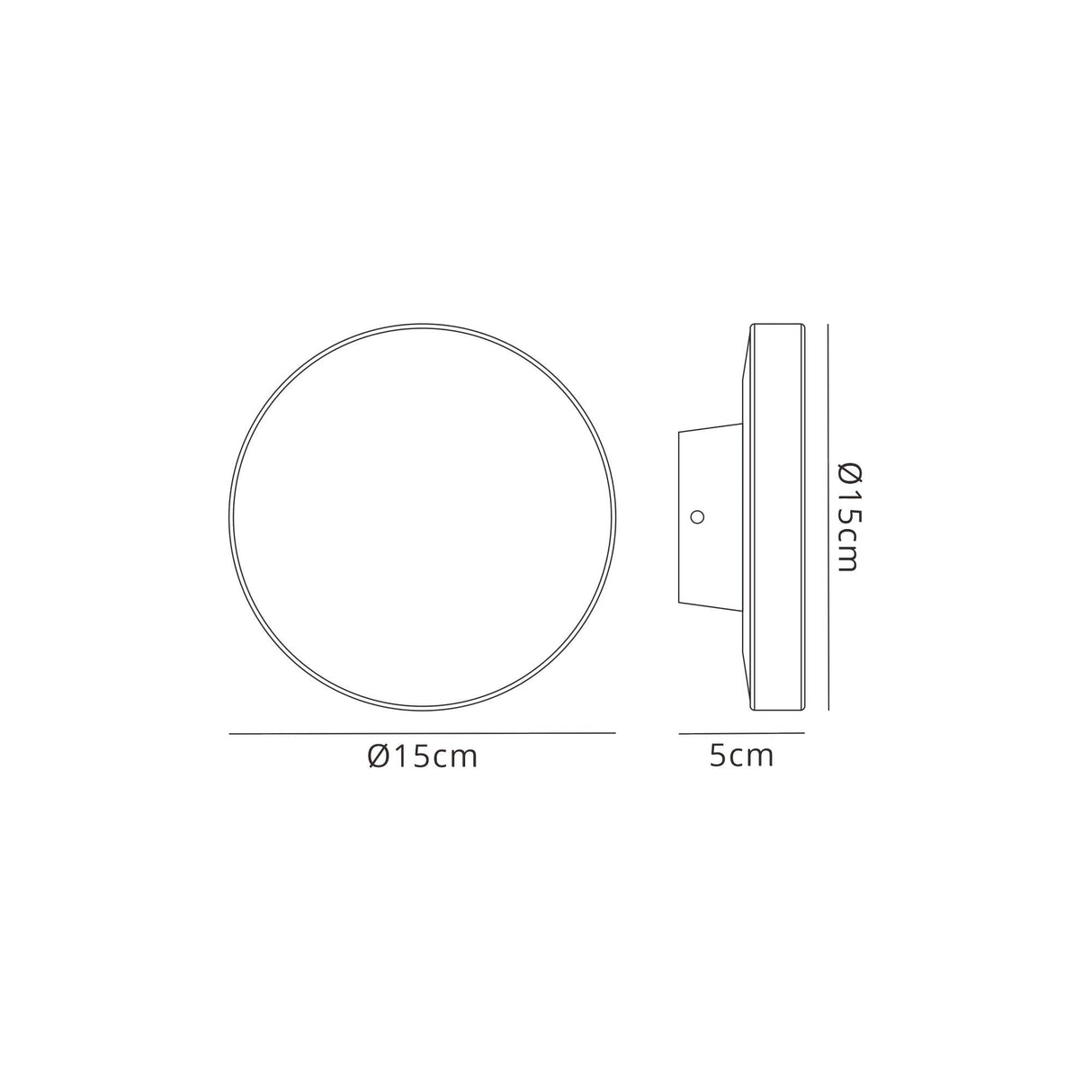 Bora Round Outdoor LED Wall Light 9.6W 3000K - Rust Brown