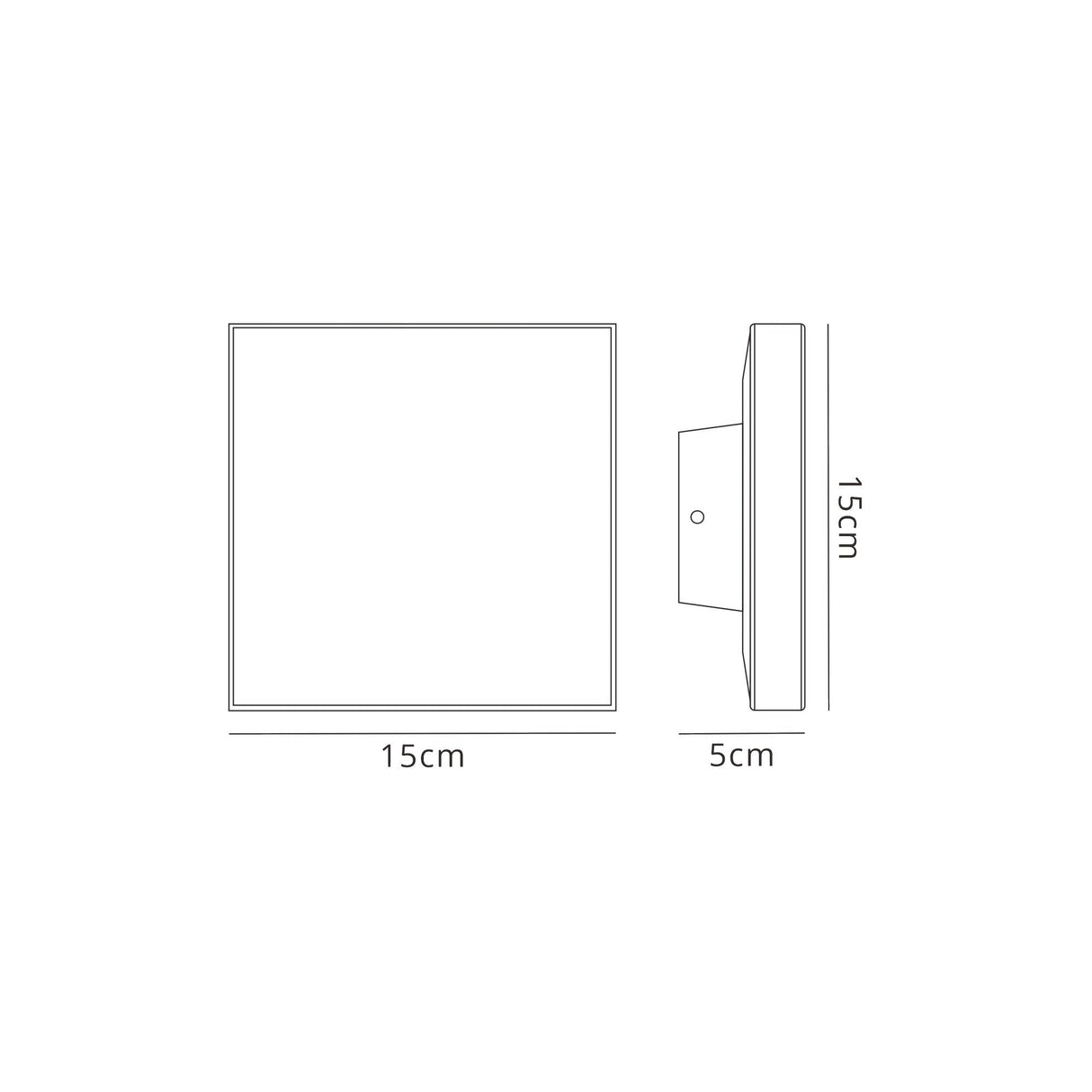 Bora Square Outdoor LED Wall Light 9.6W 3000K - Rust Brown