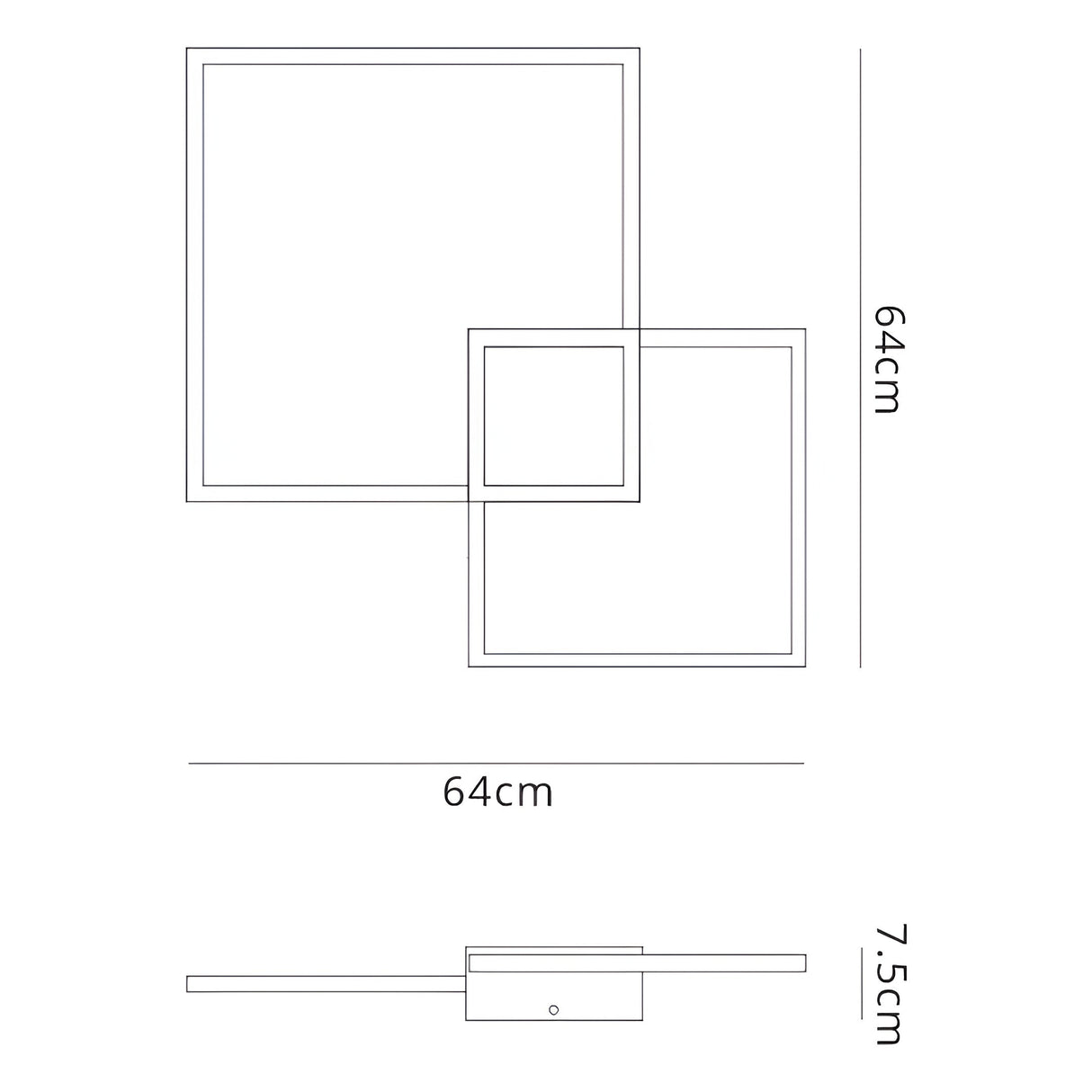 Mural Dimmable LED Wall Light 48W 3000K - White