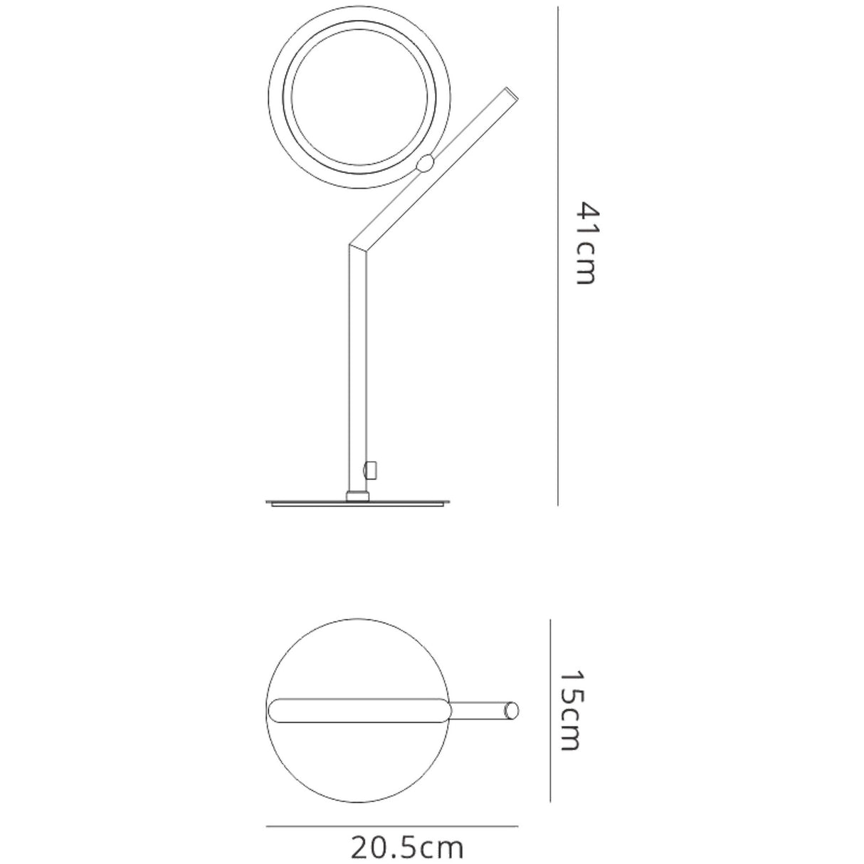 Olimpia LED Table Lamp 8W 3000K - Chrome