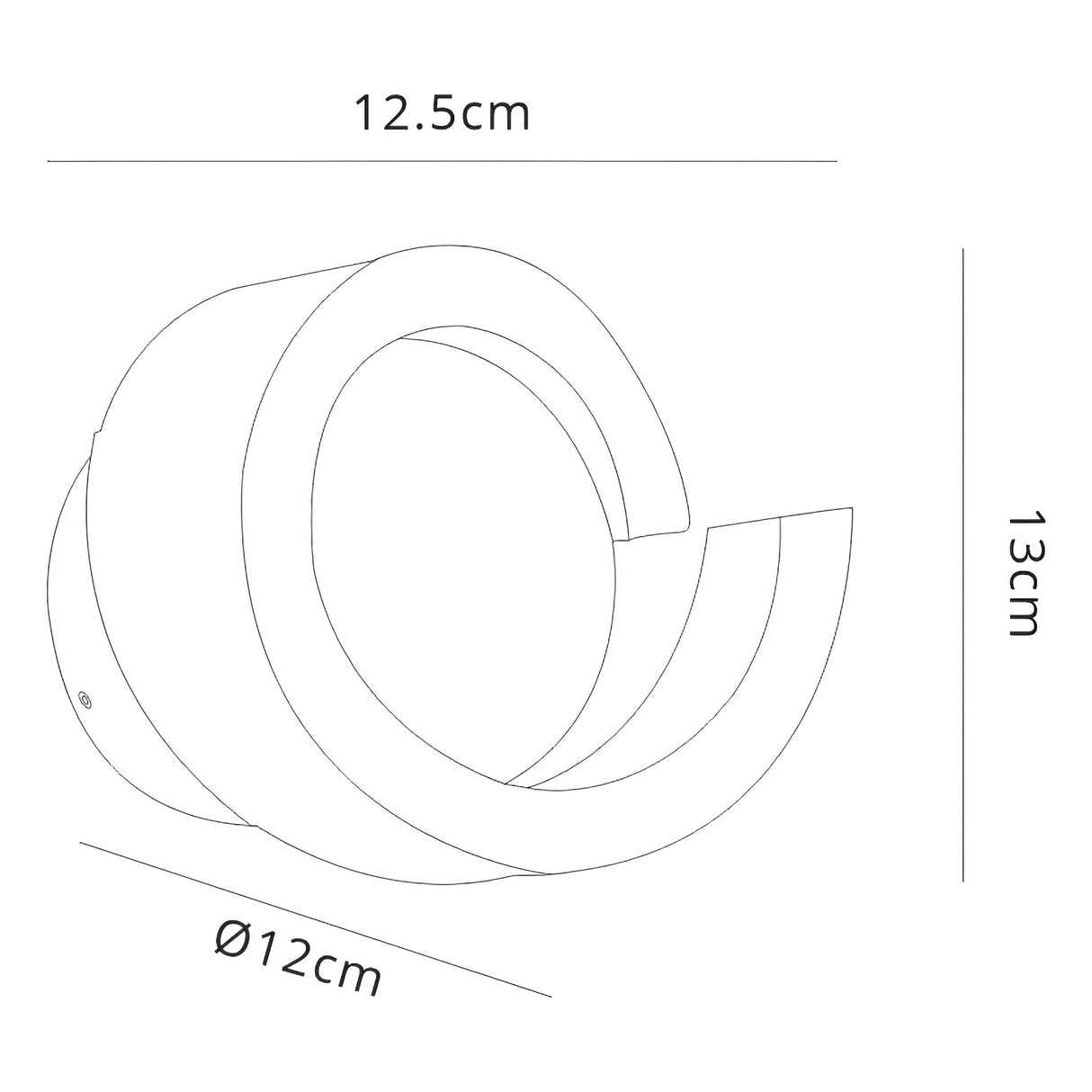 Tsunami Round LED Wall Light 12W 3000K - White