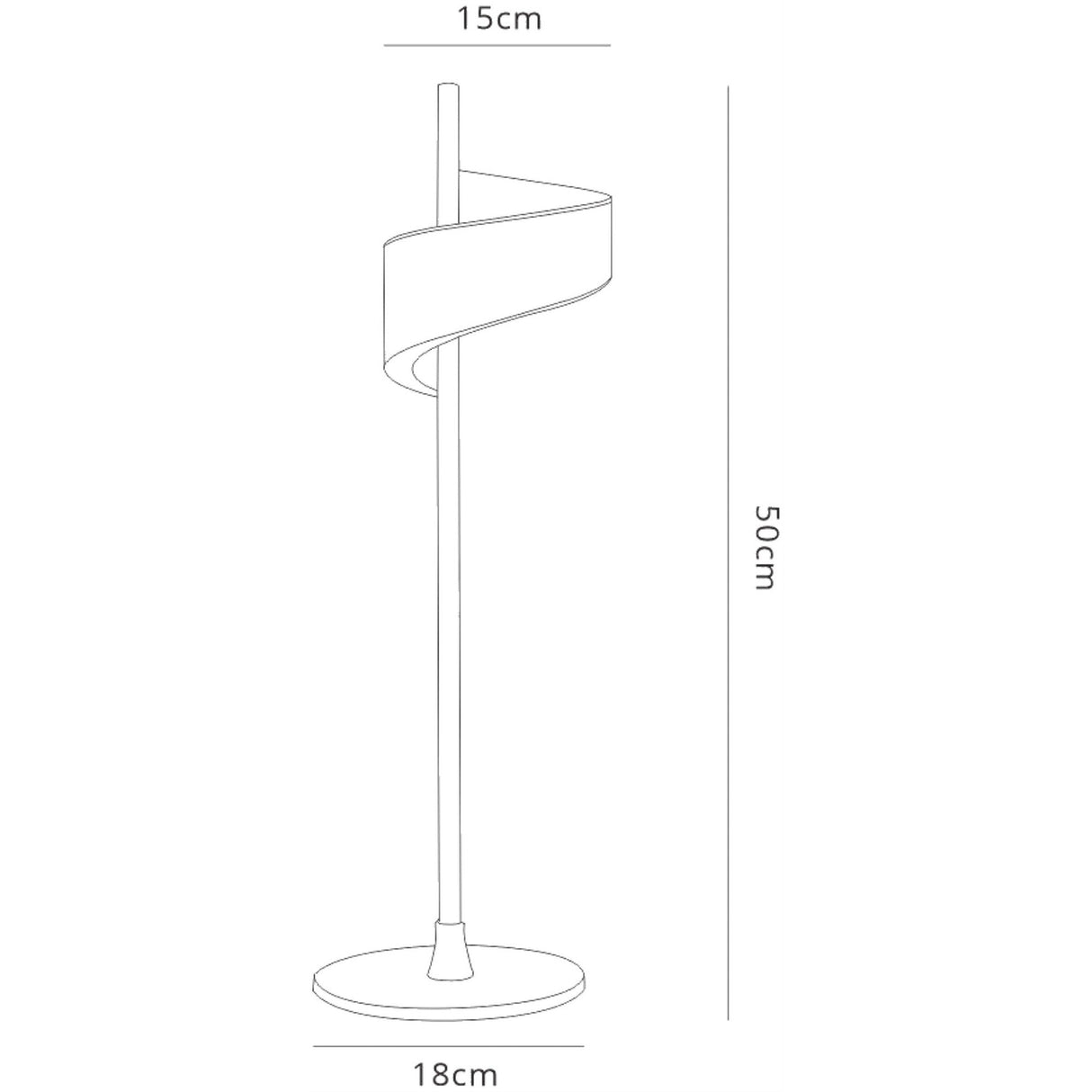 Tsunami LED Small Table Lamp 6W 3000K - Sand White