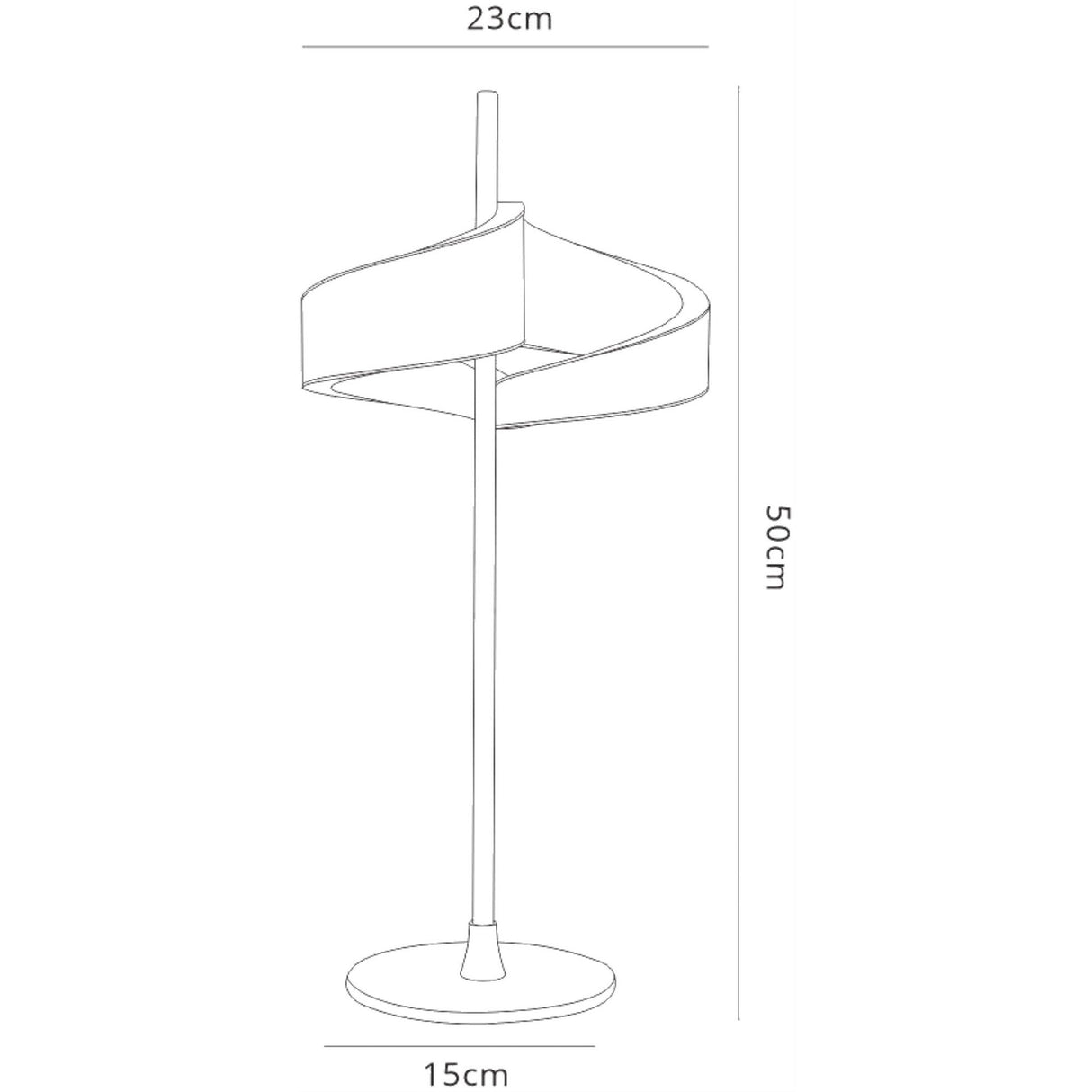 Tsunami LED Large Table Lamp 12W 3000K - Sand White
