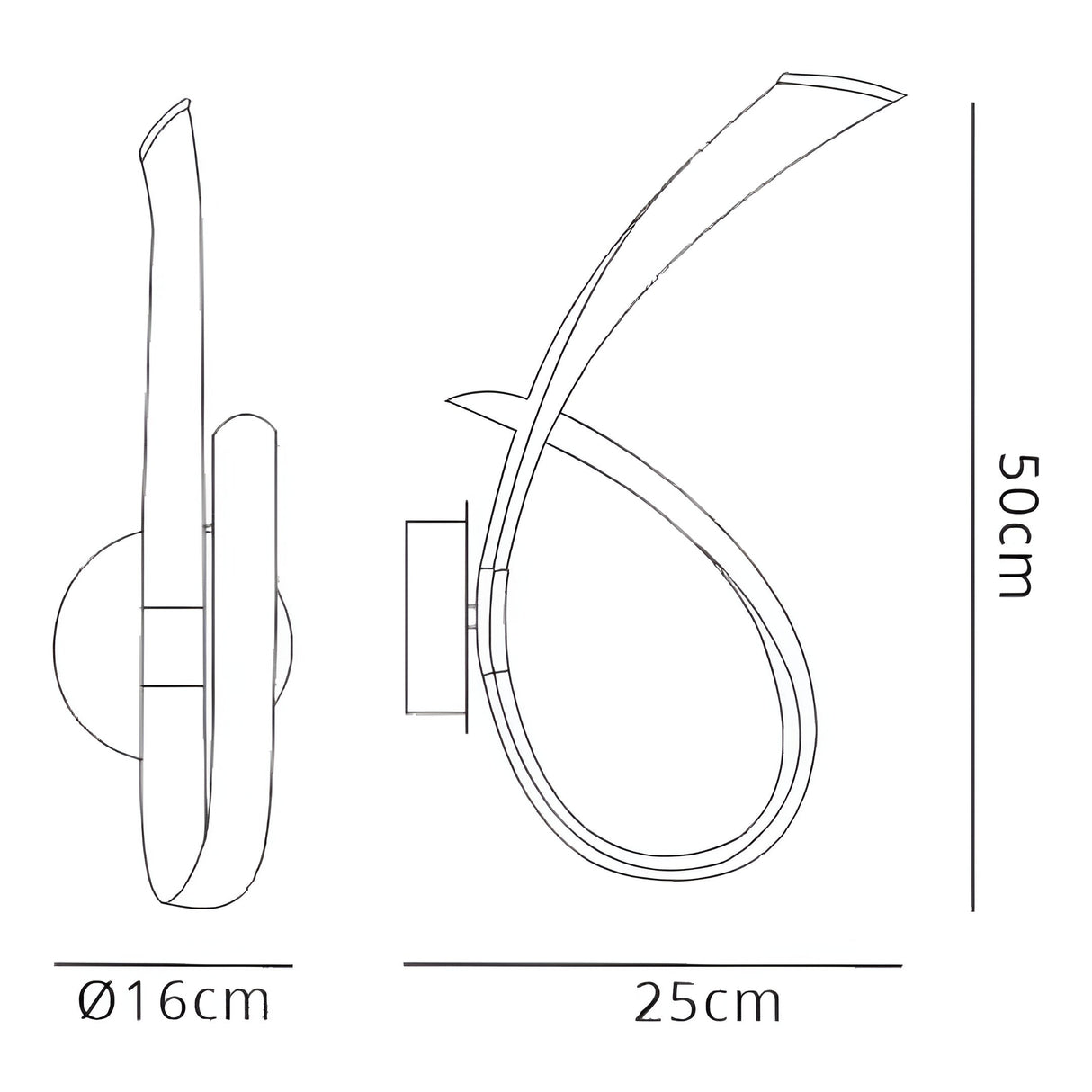 Armonia Dimmable LED Wall Lamp 18W 3000K - Silver