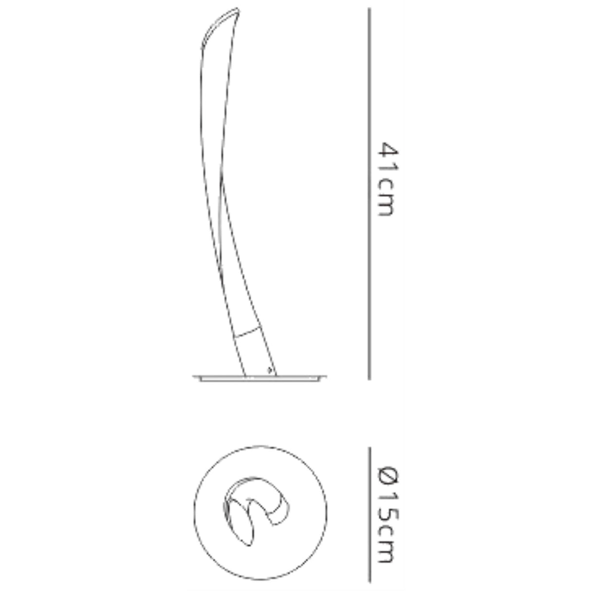 Armonia LED Frosted Acrylic Table Lamp 10W 3000K - White