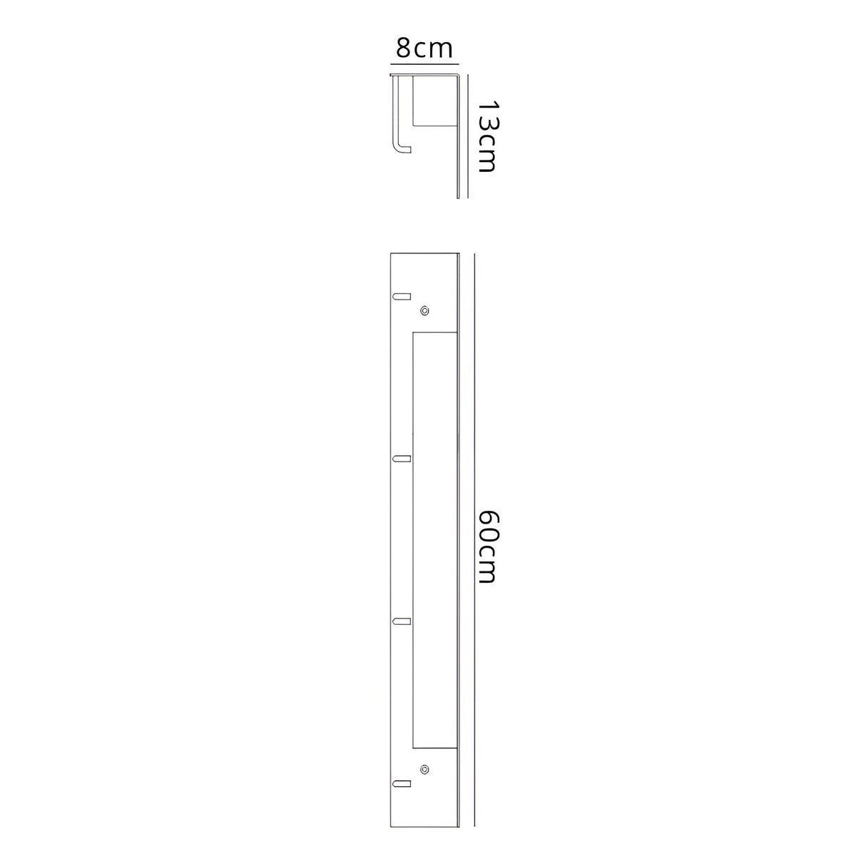 Fuerteventura Coat Rack LED Wall Light - Matt Black