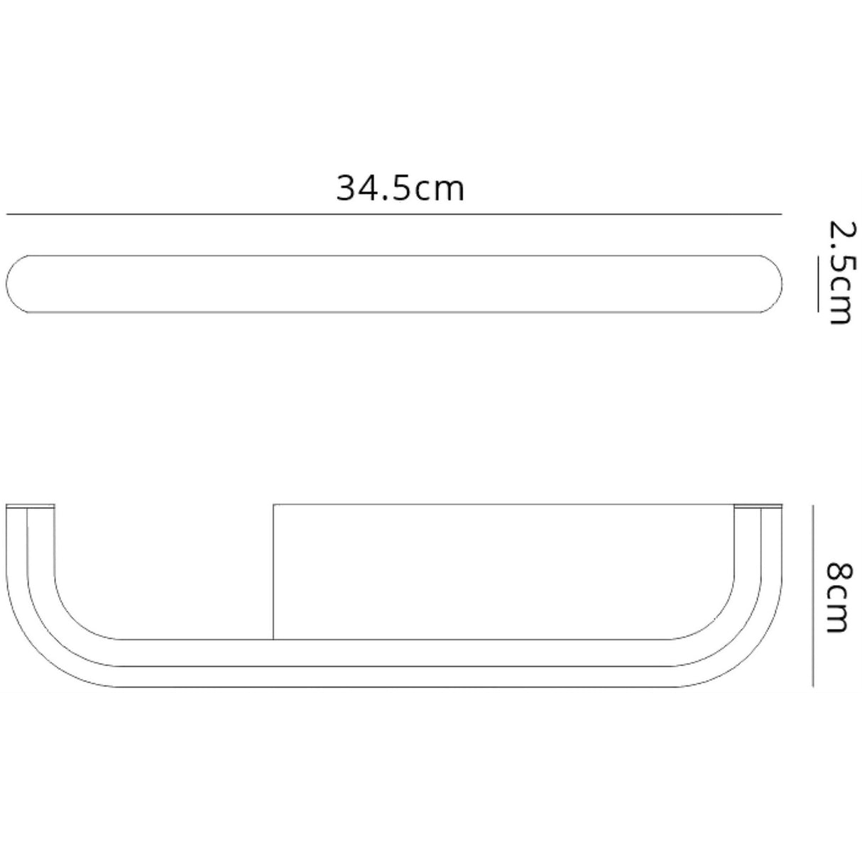Tenerife LED Wall Light With Shelf & USB 8W 4000K - White