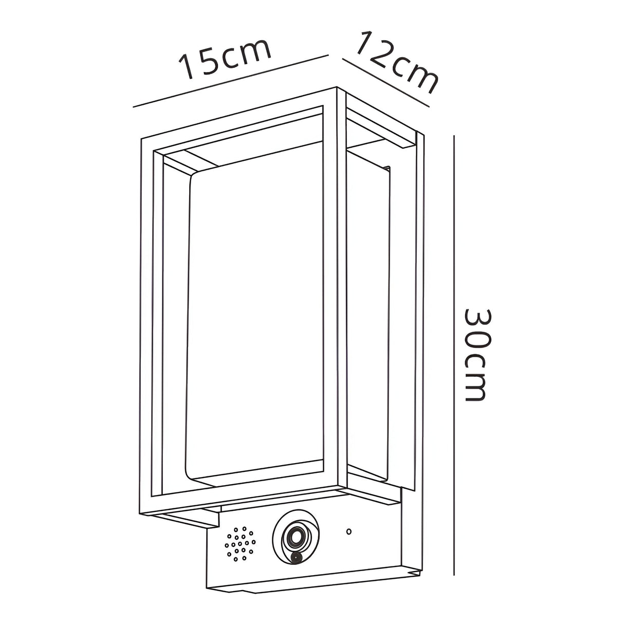Meribel Camera WiFi CCT Outdoor LED Wall Light - Graphite