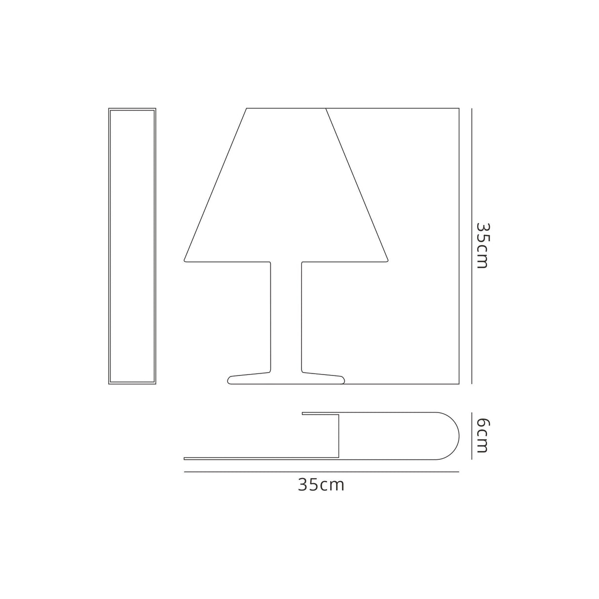 Book LED Table Lamp Right 10W 3000K - White