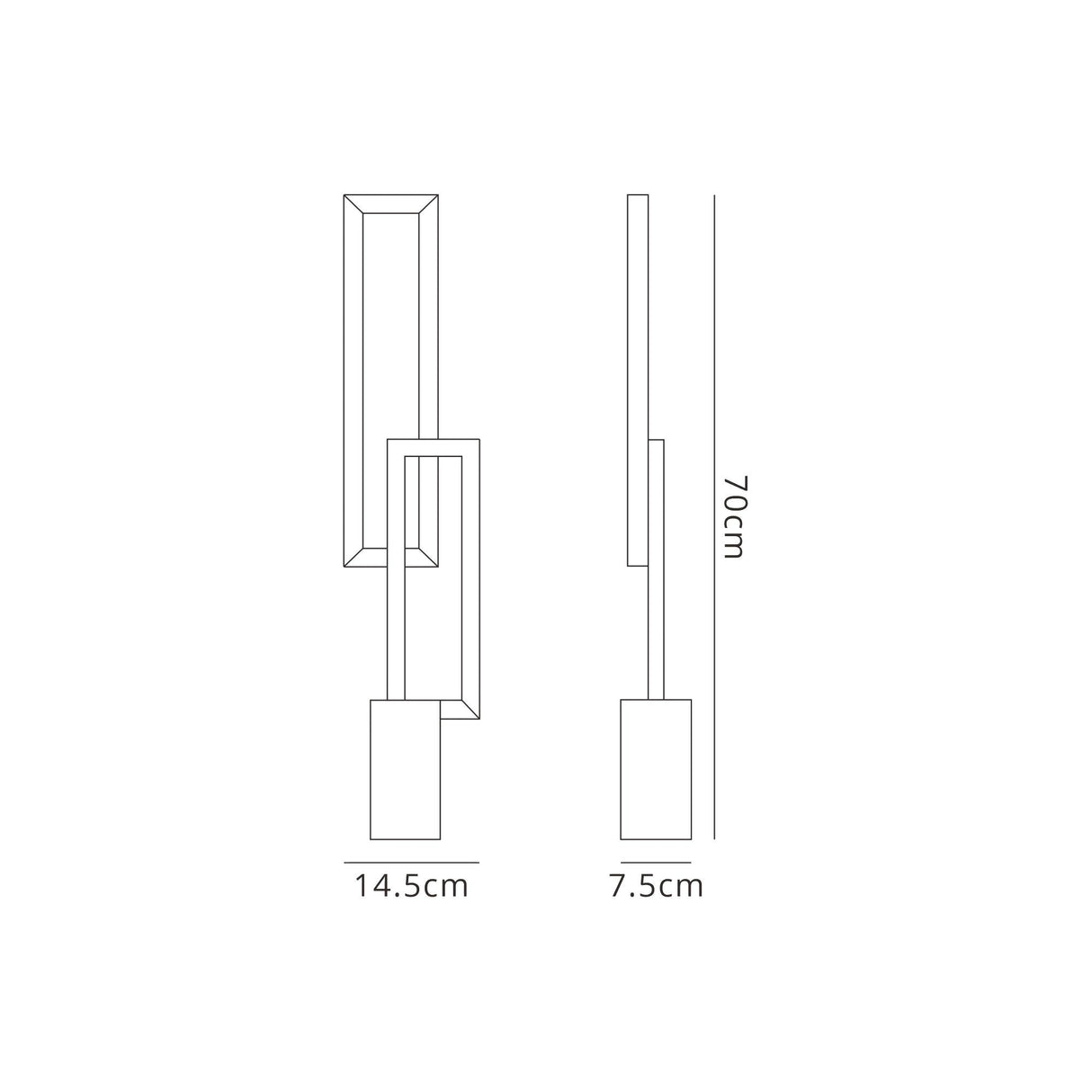 Mural LED Table Lamp 18W 3000K - Matt Black