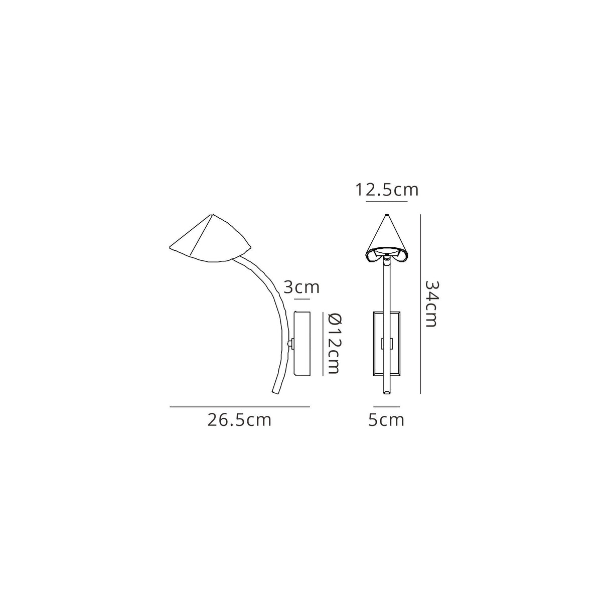Capuccina LED Wall Light 6W 3000K - Black