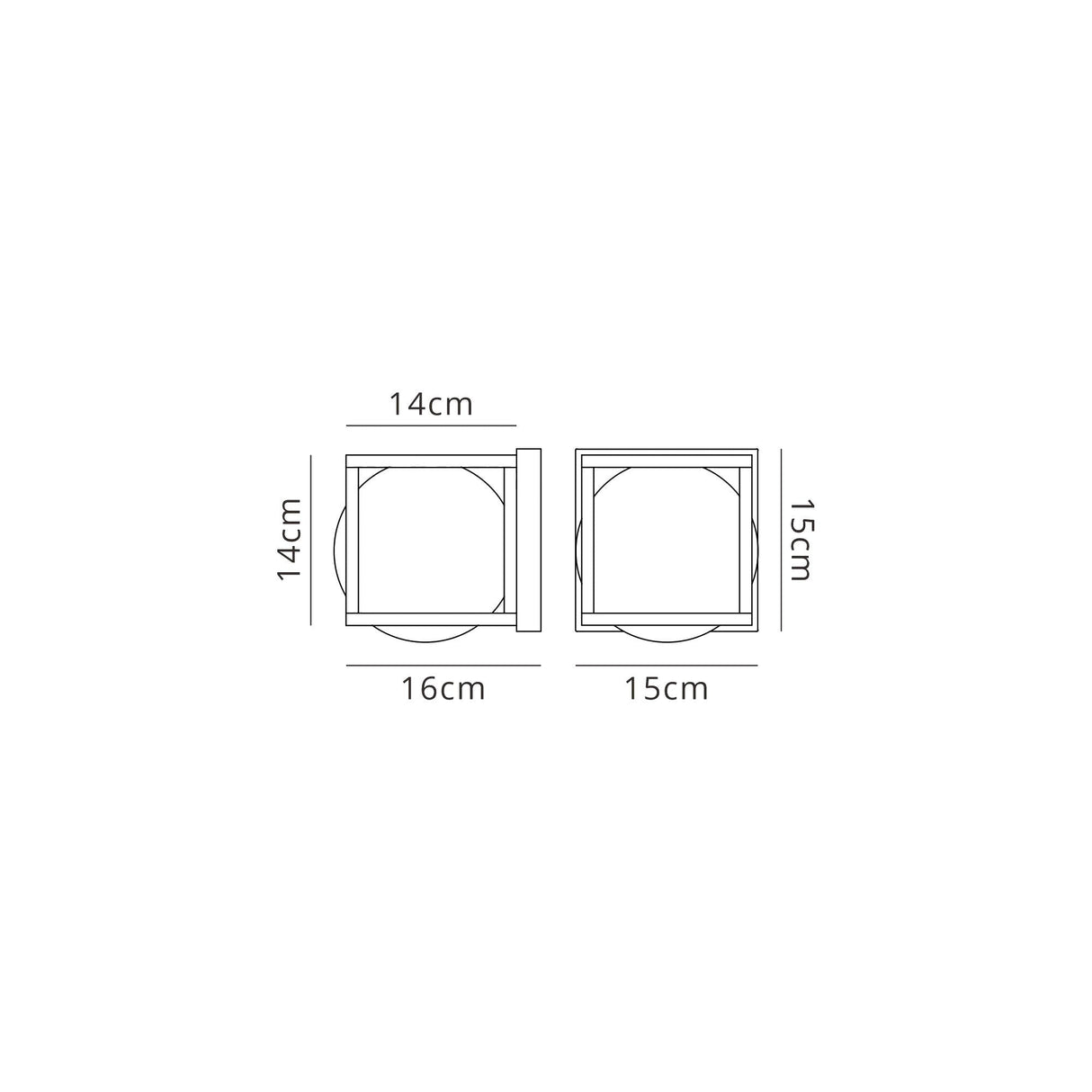 Desigual Medium 1 Light Wall Light - Matt Black