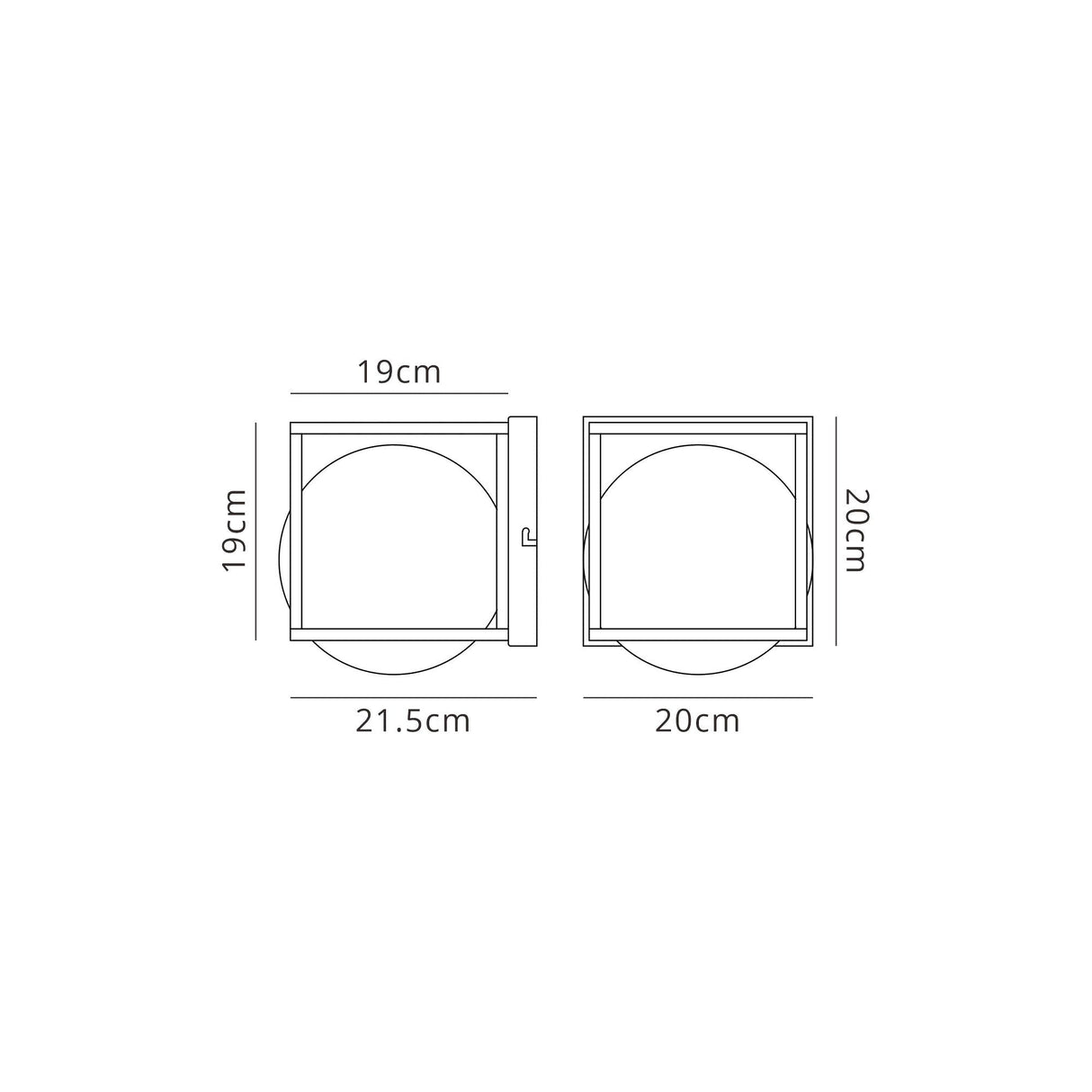 Desigual Large 1 Light Wall Light - Matt Black