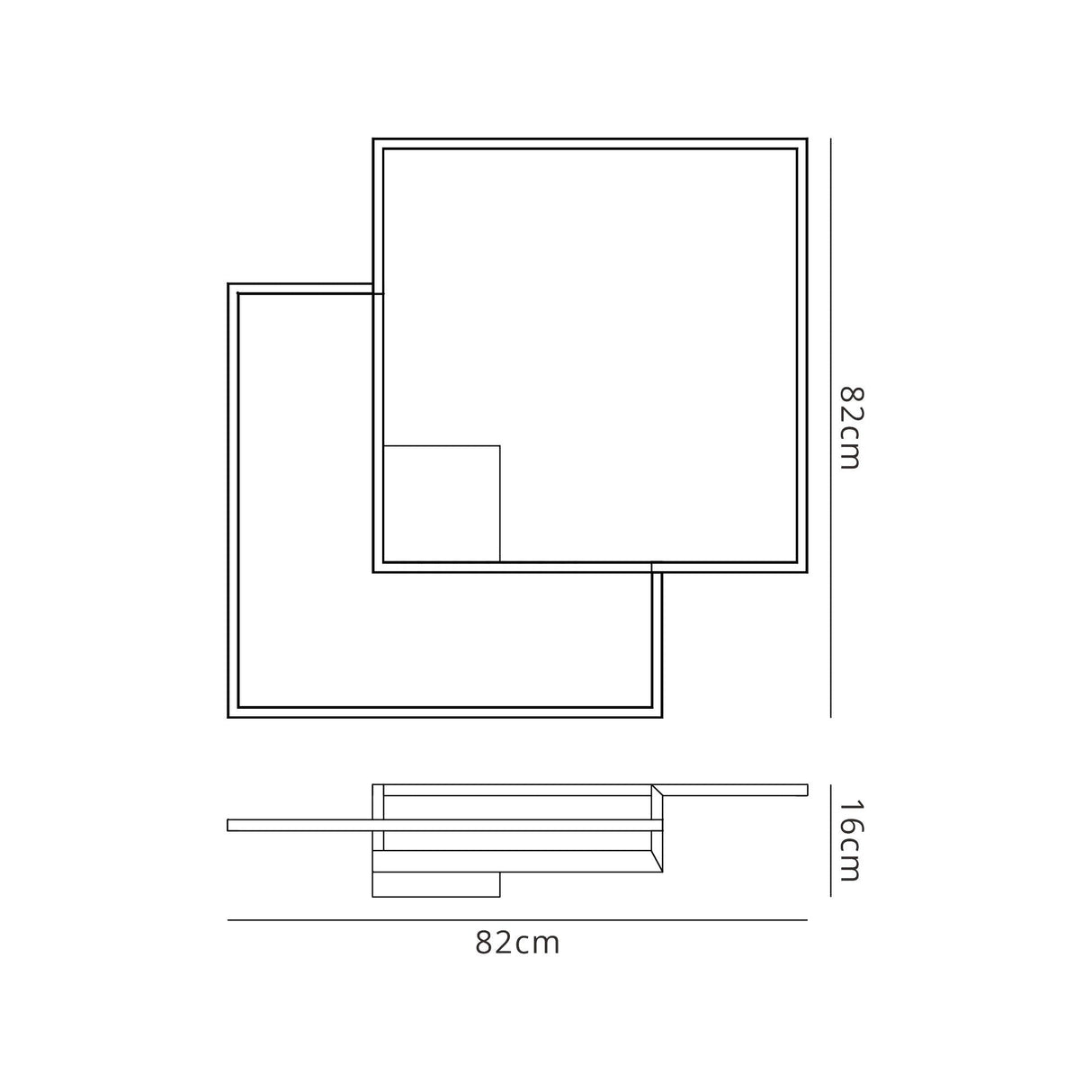 Boutique LED Flush Ceiling Light 79W 3000K - White